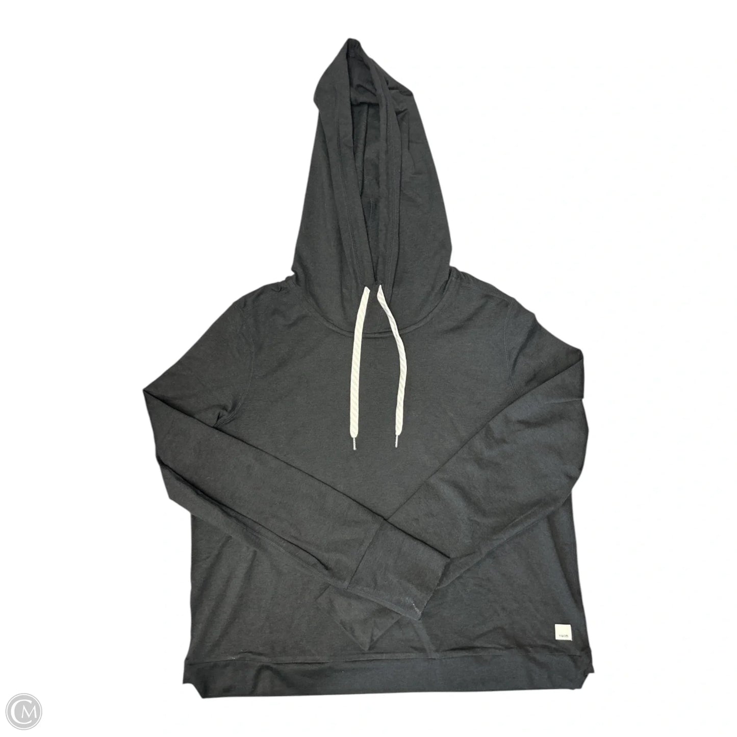 Athletic Top Long Sleeve Hoodie By Vuori In Black, Size: M