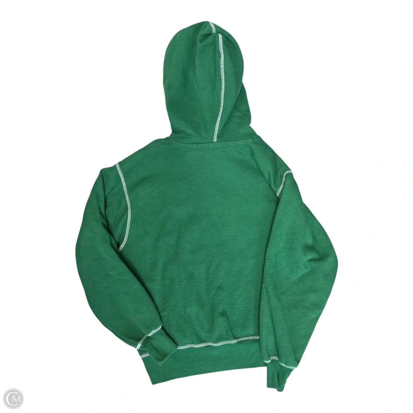 Sweatshirt Hoodie By Clothes Mentor In Green, Size: S