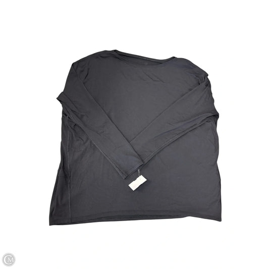 Athletic Top Long Sleeve Crewneck By Lululemon In Black, Size: 12