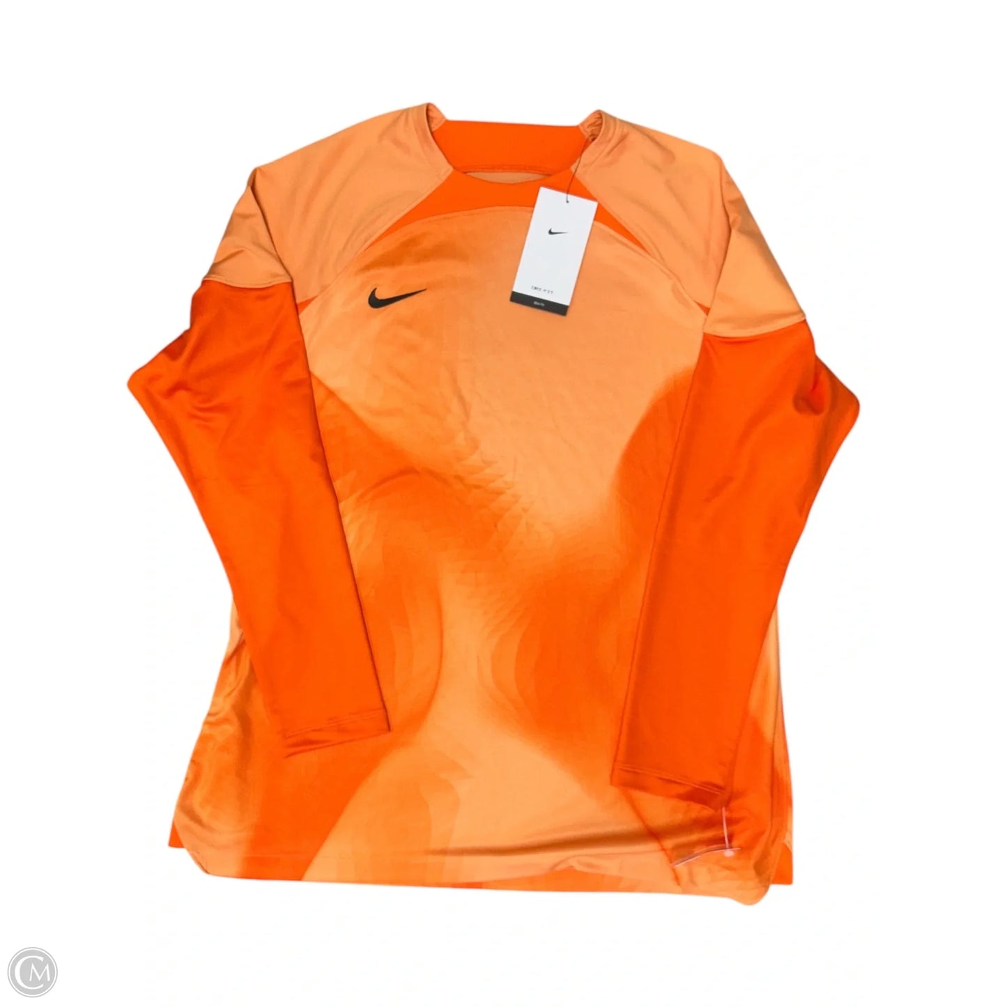 Athletic Top Long Sleeve Crewneck By Nike Apparel In Orange, Size: Xl