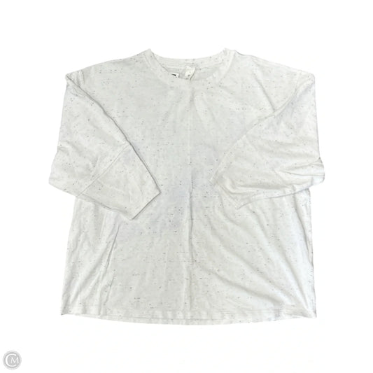 Athletic Top Short Sleeve By Lululemon In White, Size: 8