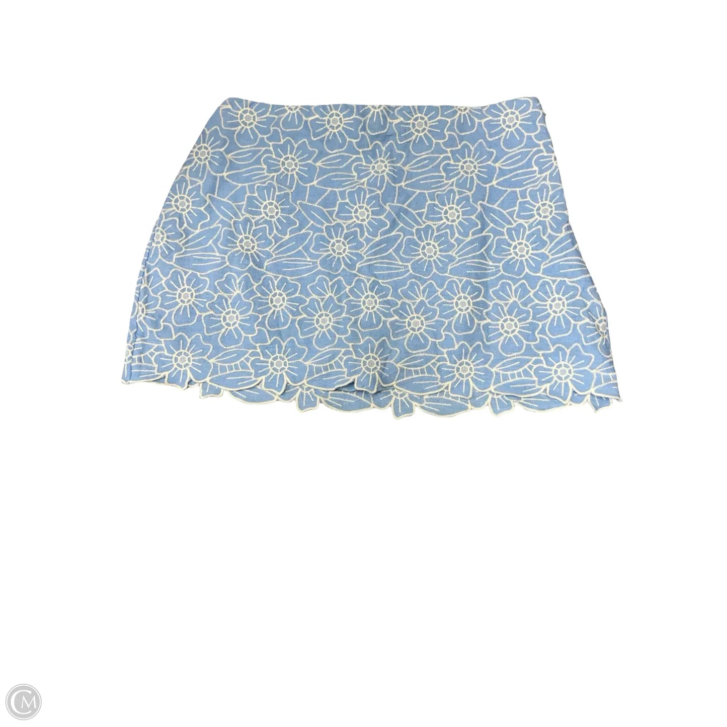 Skort By Abercrombie And Fitch In Blue & White, Size: L