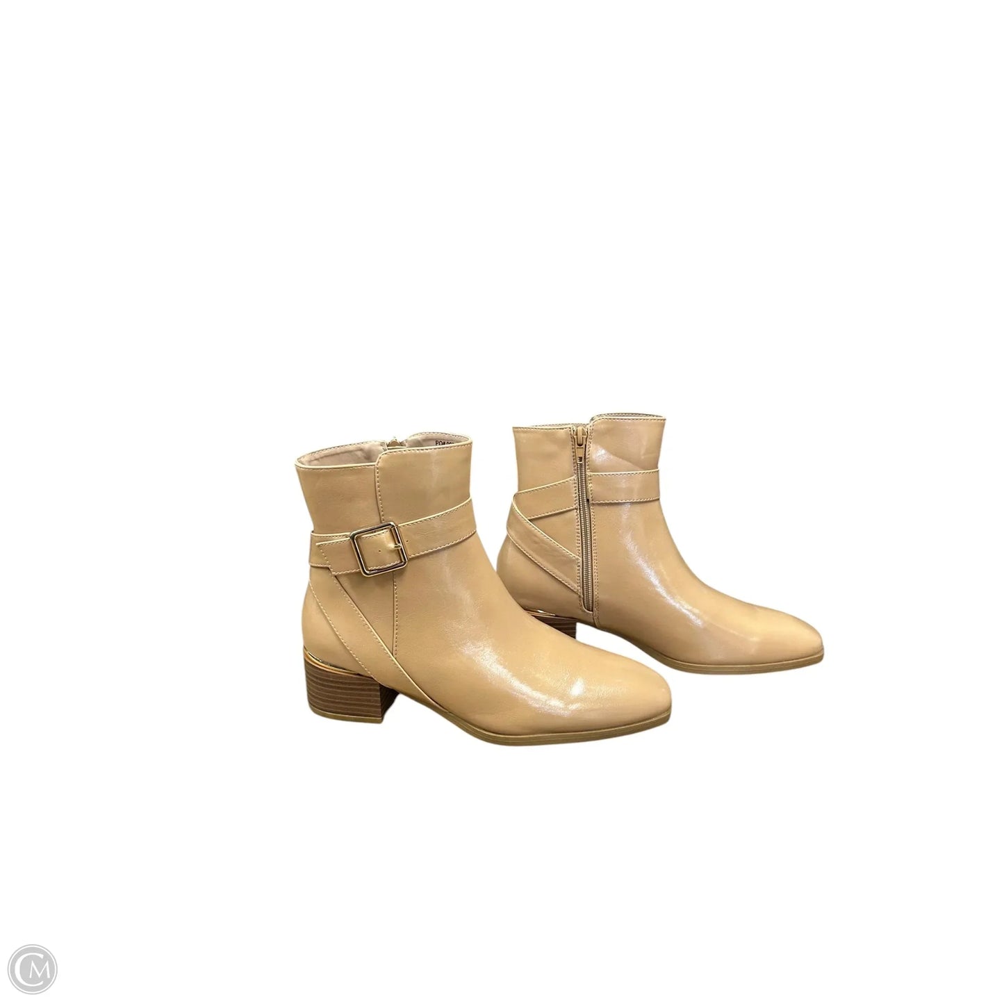 Boots Ankle Heels By Journee In Tan, Size: 8.5