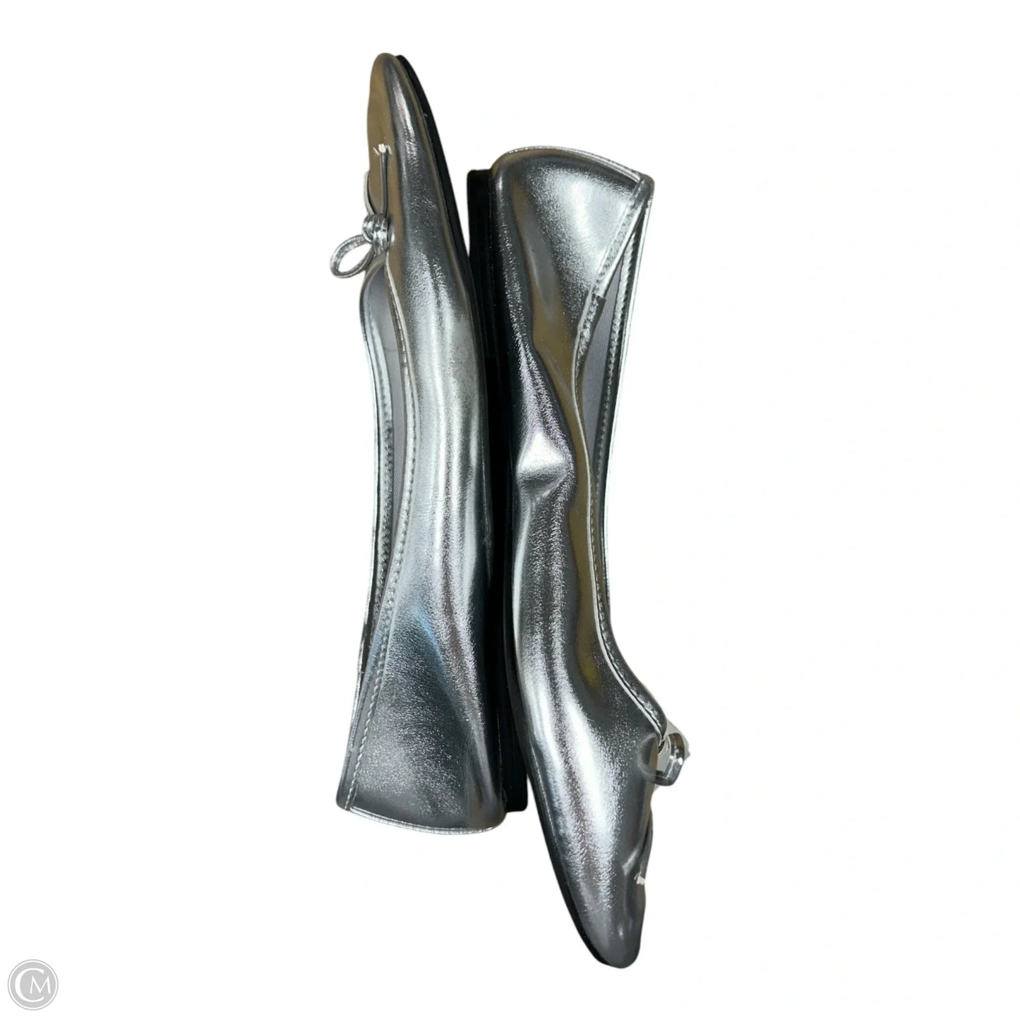 Shoes Flats By H&m In Silver, Size: 8