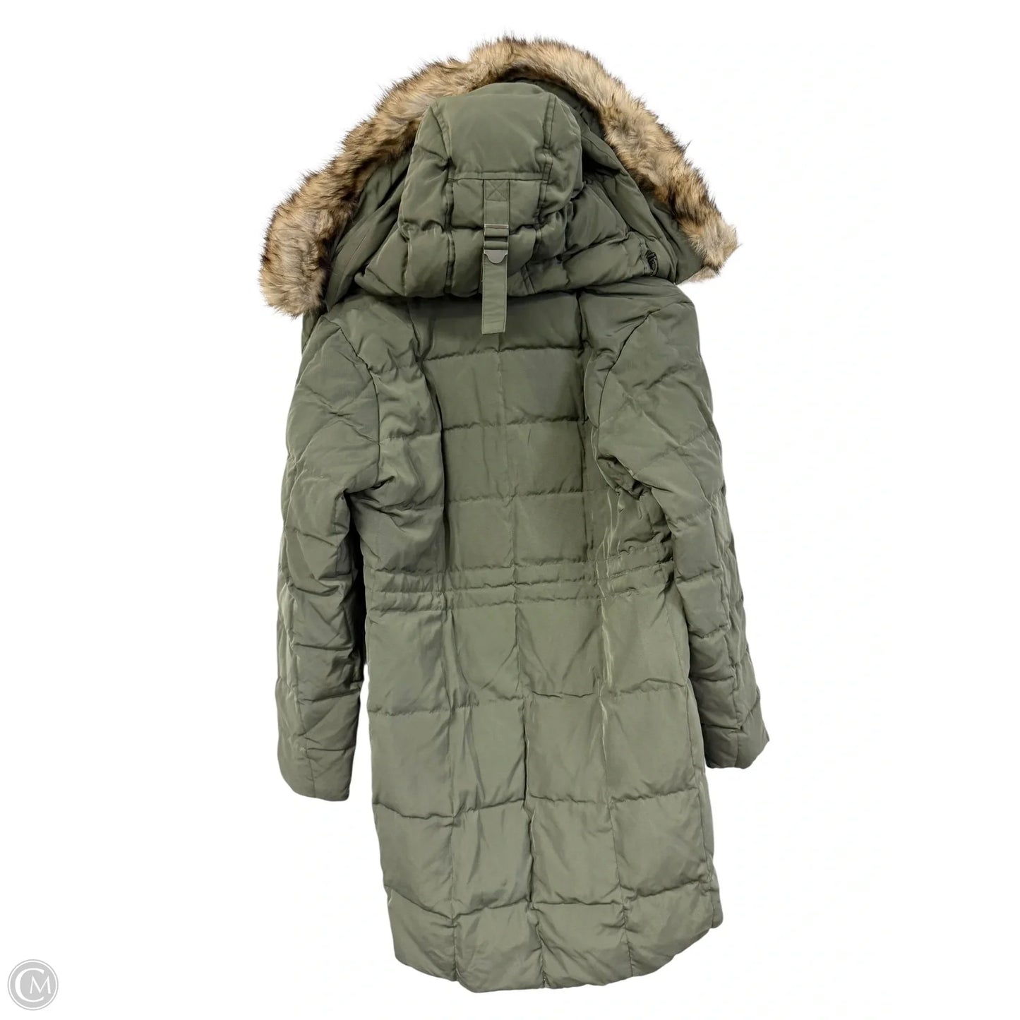 Coat Parka By Eddie Bauer In Green, Size: M