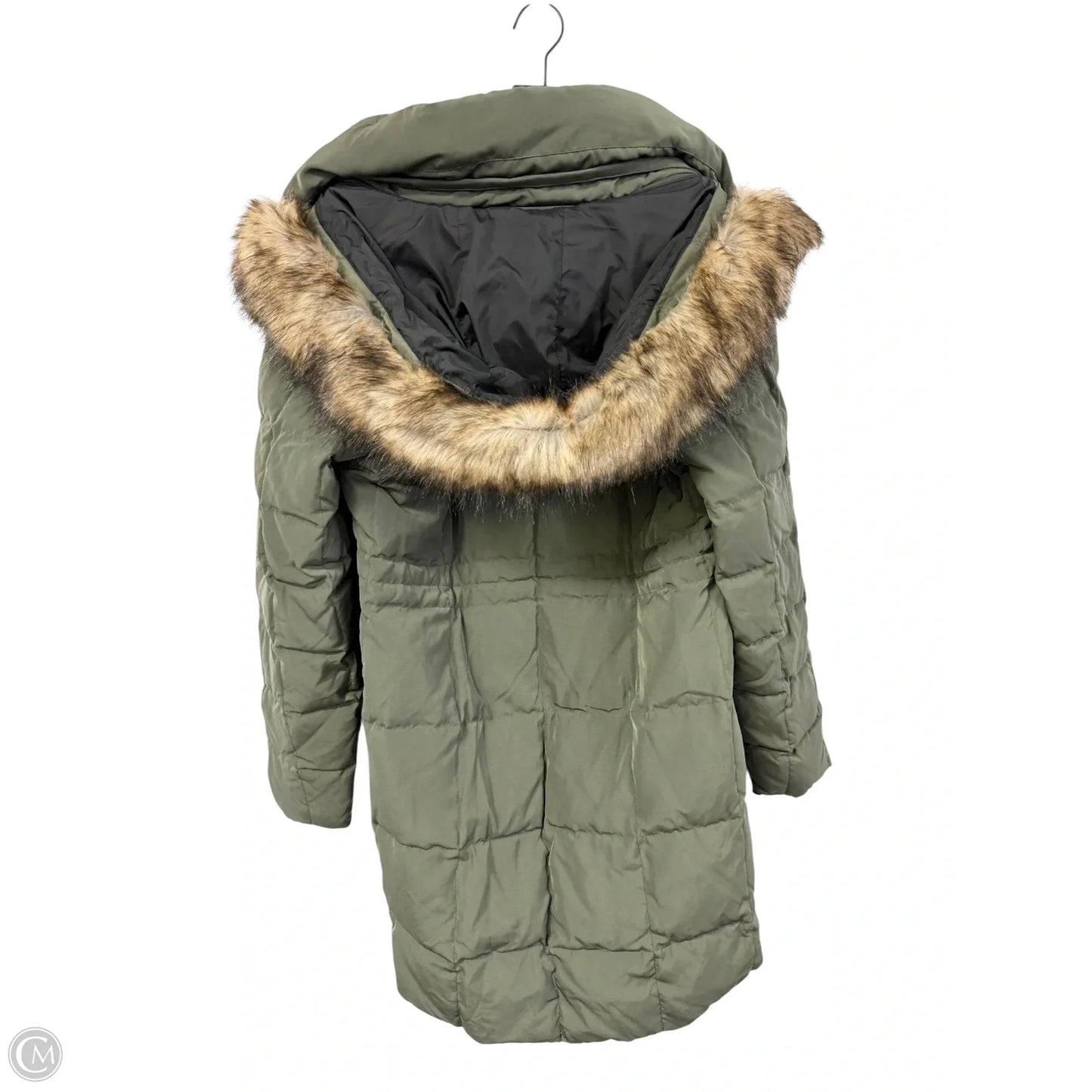 Coat Parka By Eddie Bauer In Green, Size: M