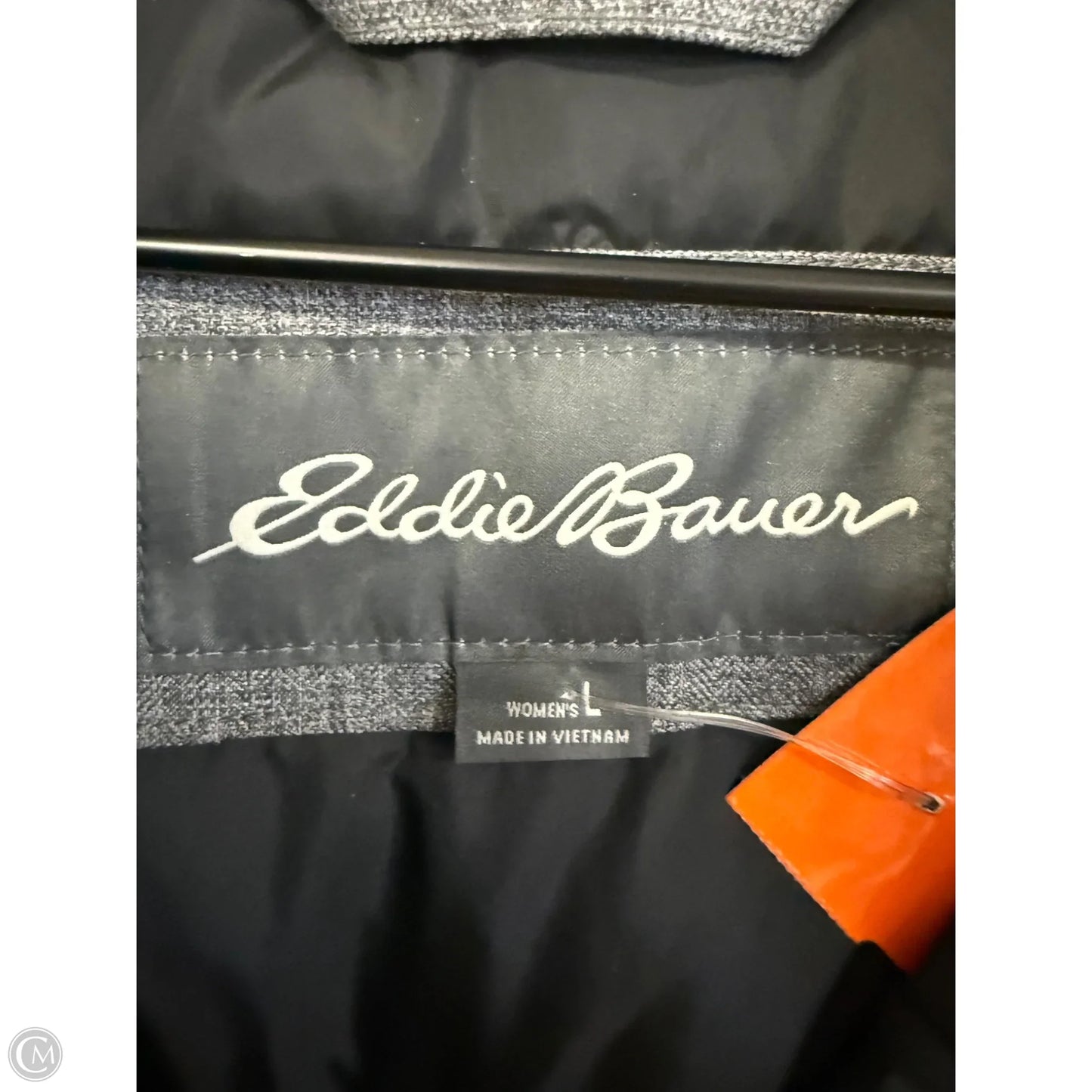 Coat Parka By Eddie Bauer In Grey, Size: L