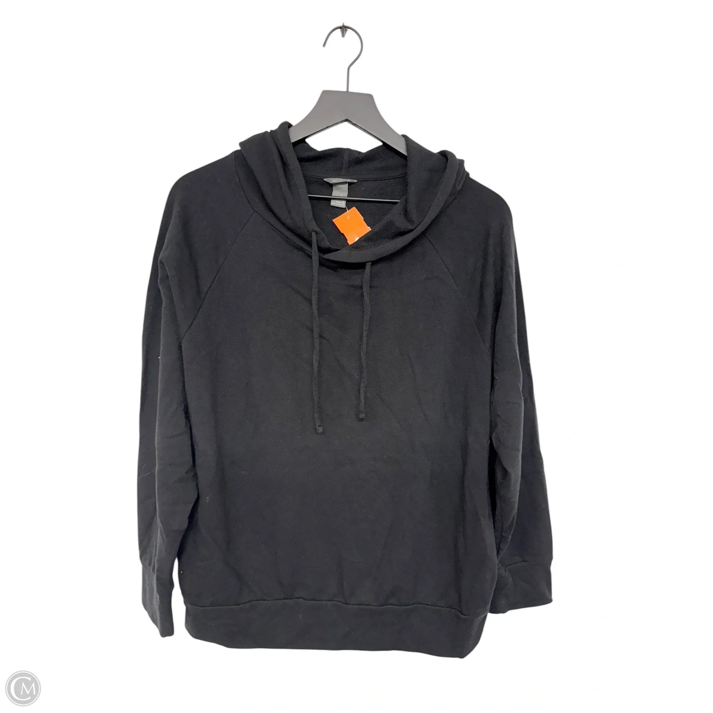 Sweatshirt Hoodie By Eddie Bauer In Black, Size: L