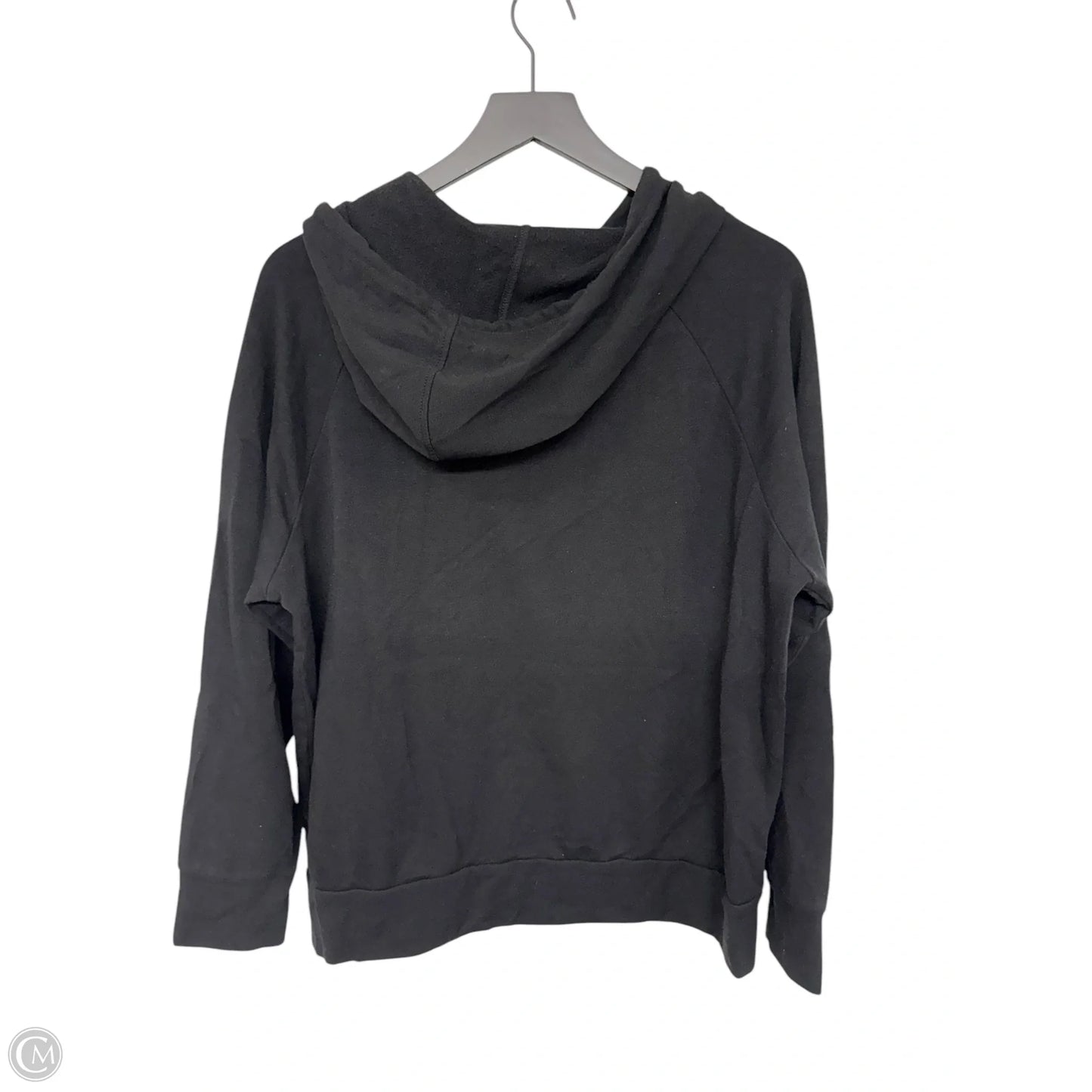 Sweatshirt Hoodie By Eddie Bauer In Black, Size: L