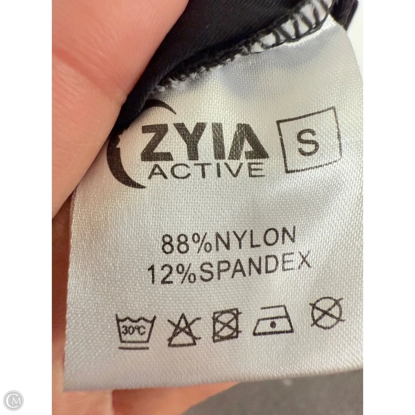 Athletic Top Long Sleeve Crewneck By Zyia In Black, Size: S