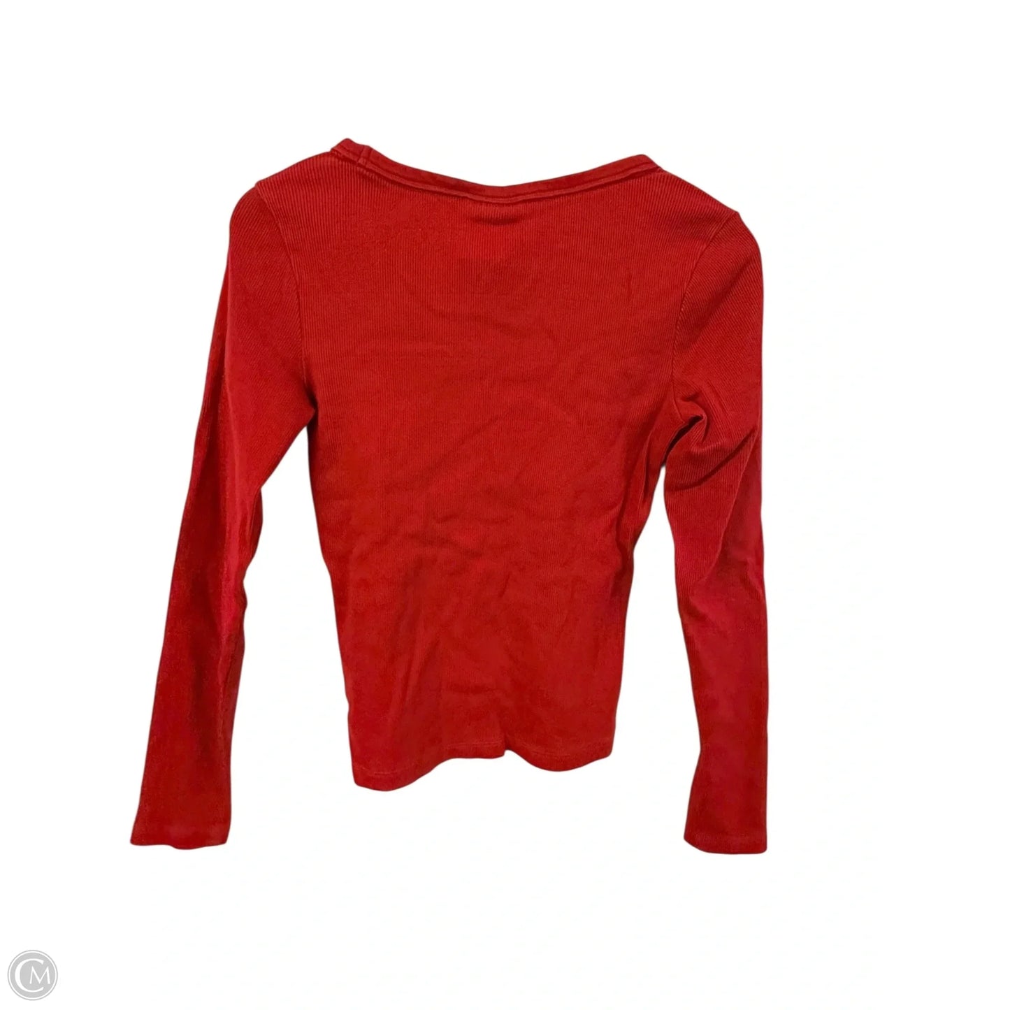 Top Long Sleeve By Universal Thread In Red, Size: M