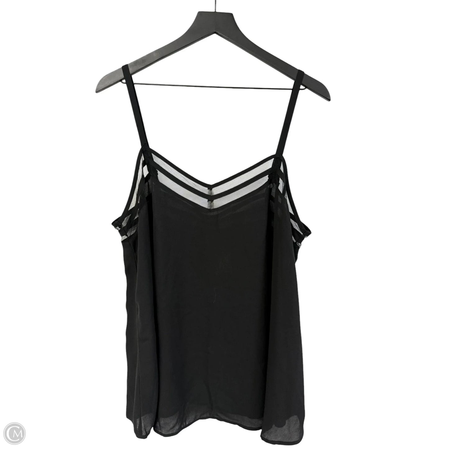 Top Sleeveless By Torrid In Black, Size: 1x