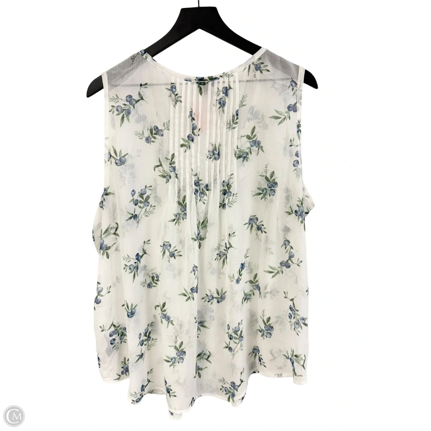 Top Sleeveless By Torrid In White, Size: 1x