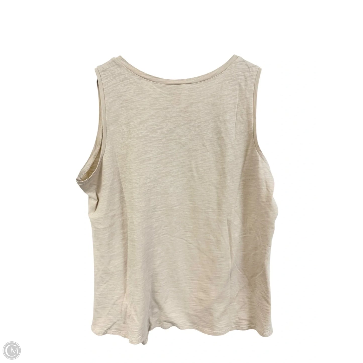 Top Sleeveless By Clothes Mentor In Tan, Size: 1x