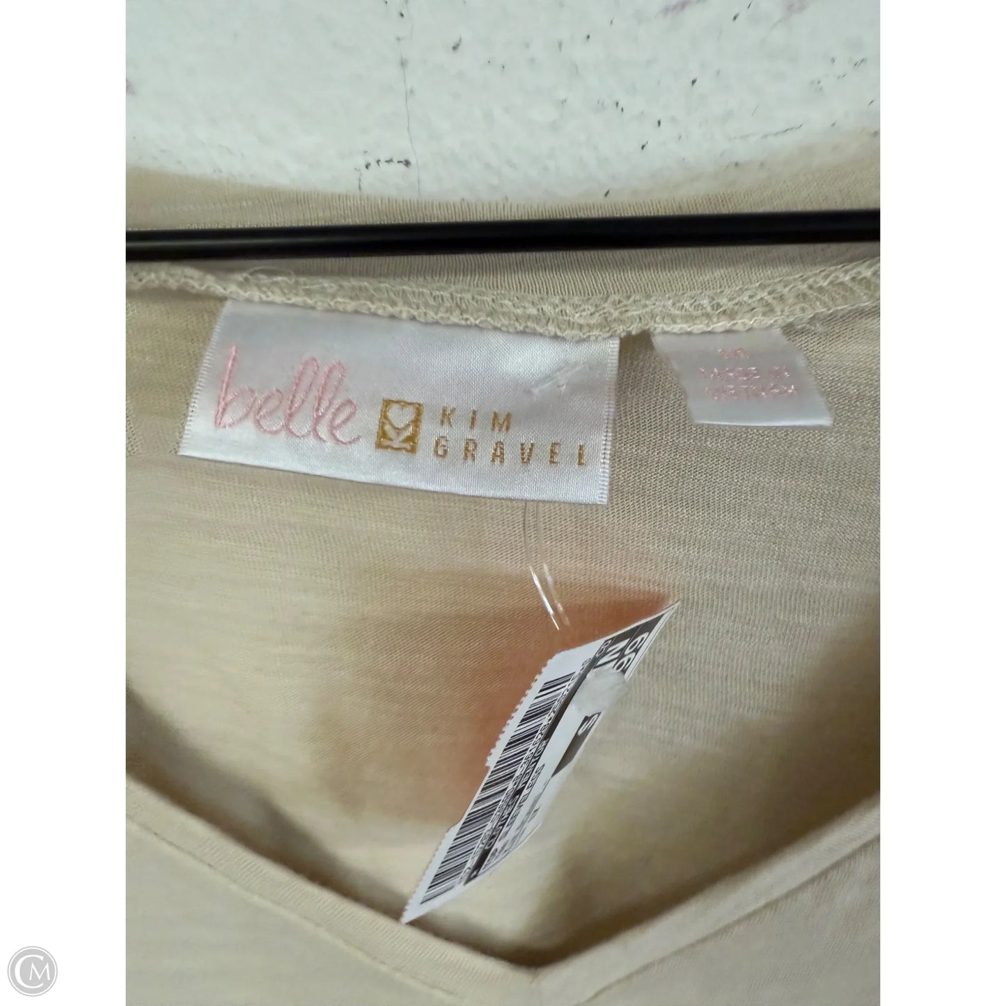 Top Sleeveless By Clothes Mentor In Tan, Size: 1x