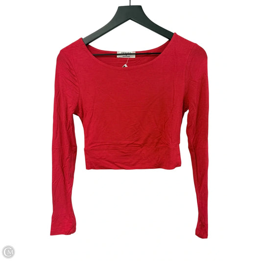 Top Long Sleeve By Zenana Outfitters In Red, Size: S