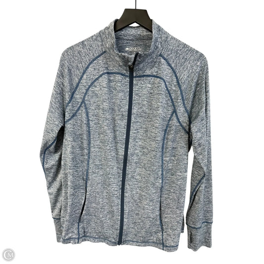 Athletic Top Long Sleeve Collar By Ideology In Blue, Size: Xl