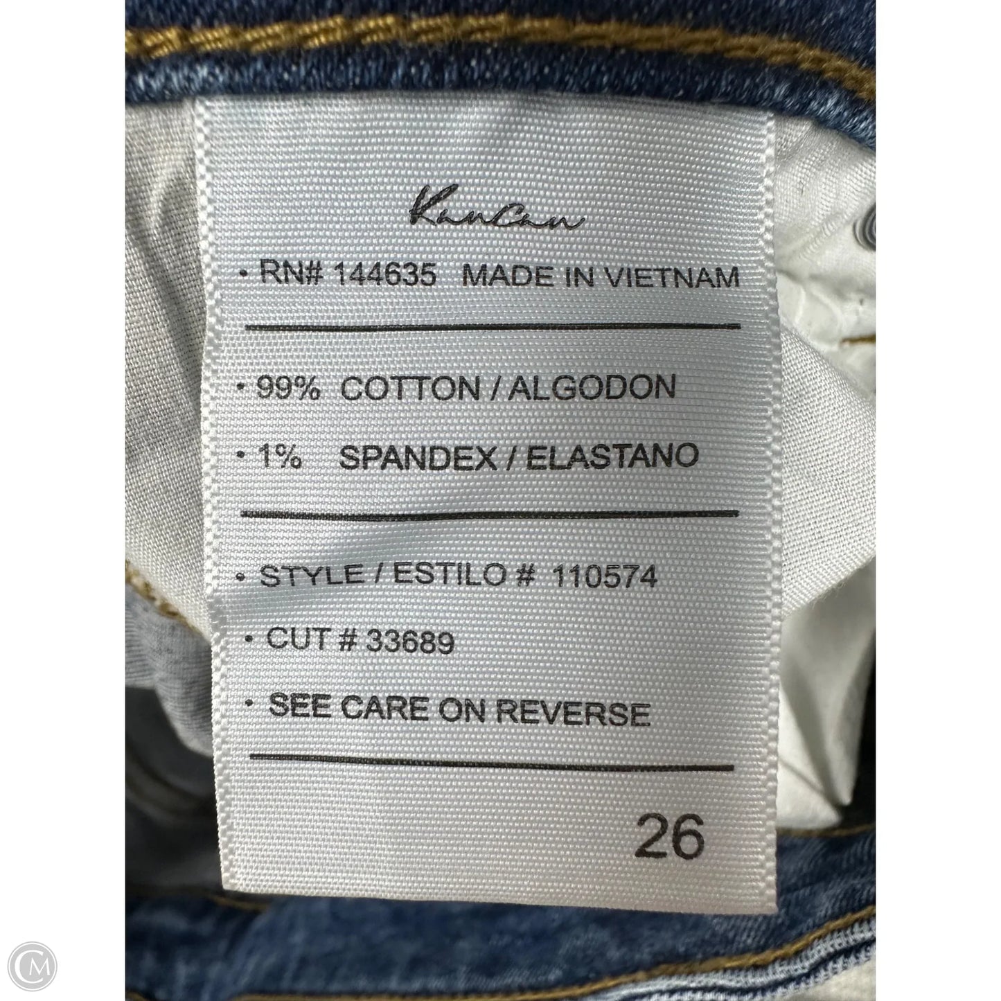 Jeans Skinny By Kancan In Blue Denim, Size: 2