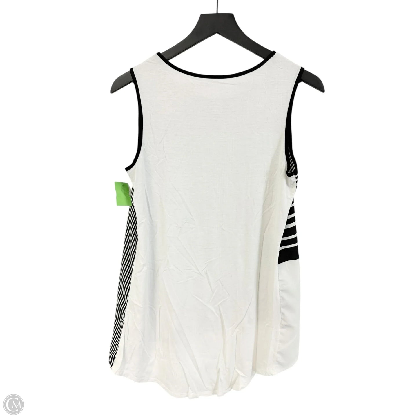 Top Sleeveless By Chicos In Black & White, Size: Xs