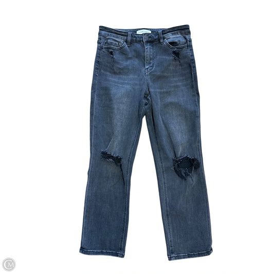 Jeans Straight By Flying Monkey In Black Denim, Size: 4