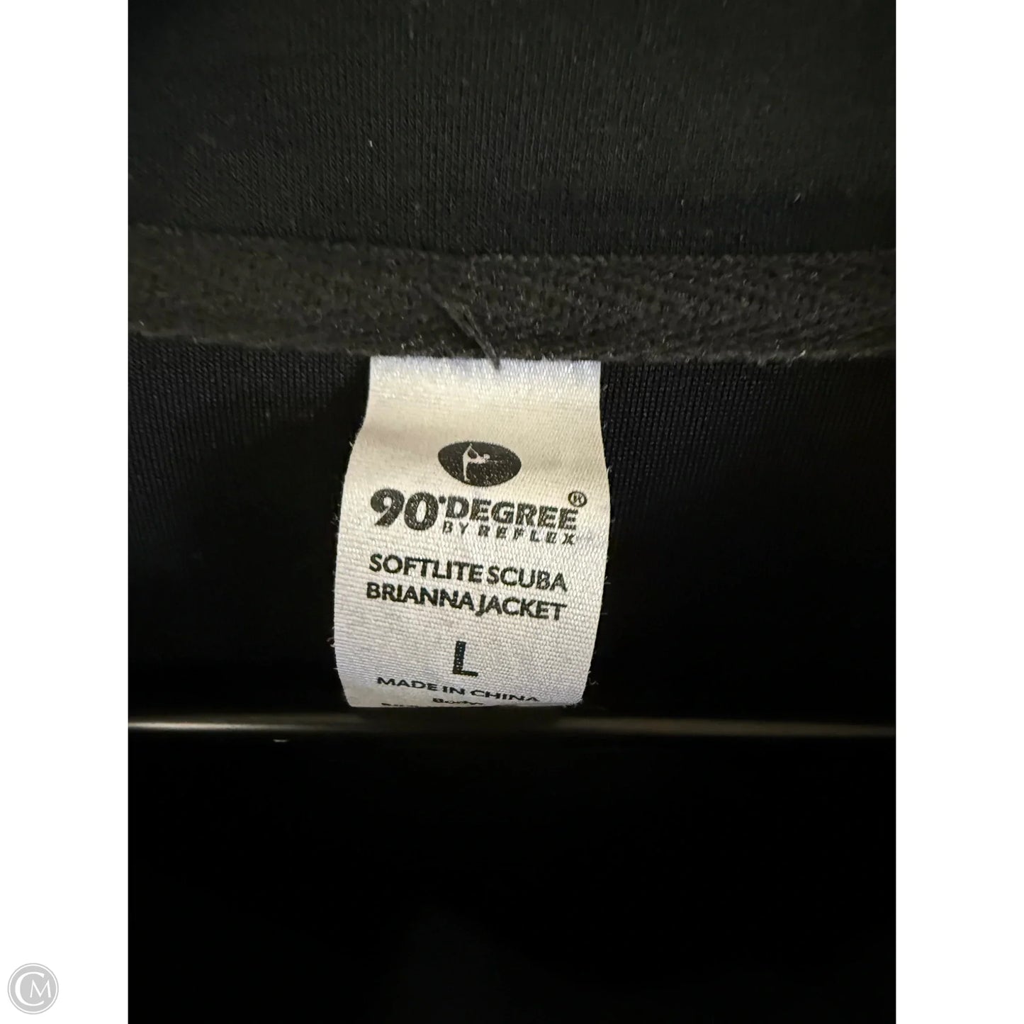 Athletic Sweatshirt Collar By 90 Degrees By Reflex In Black, Size: L