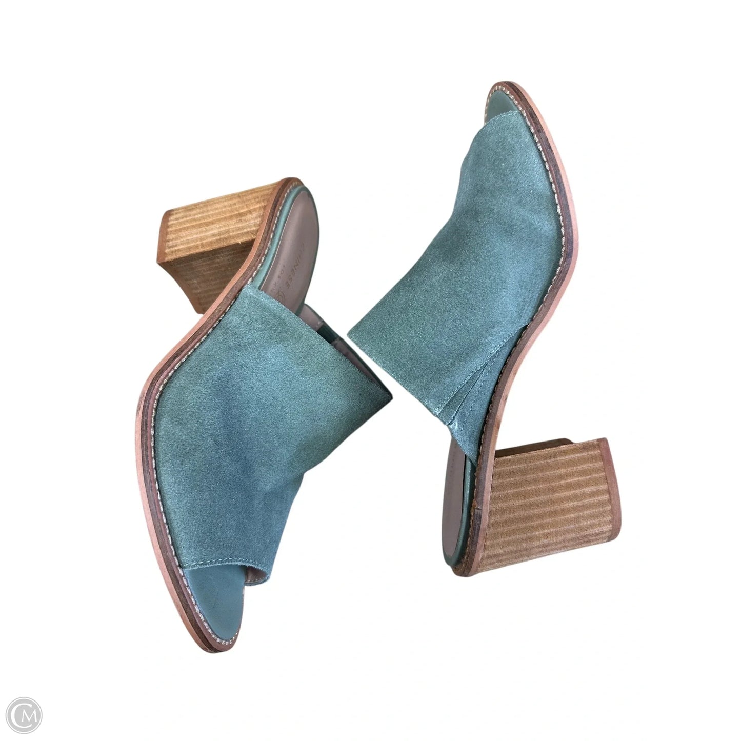 Shoes Heels Block By Chinese Laundry In Green, Size: 6.5