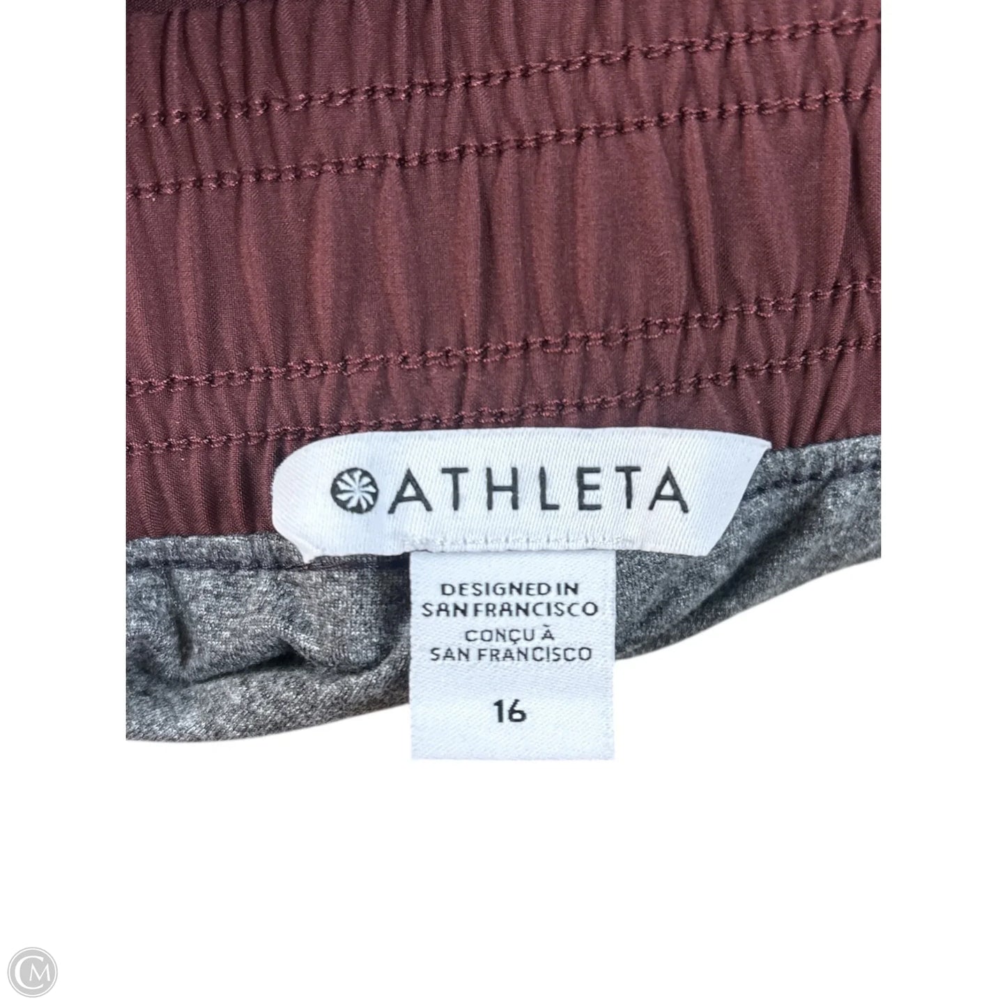 Athletic Pants By Athleta In Red, Size: 16