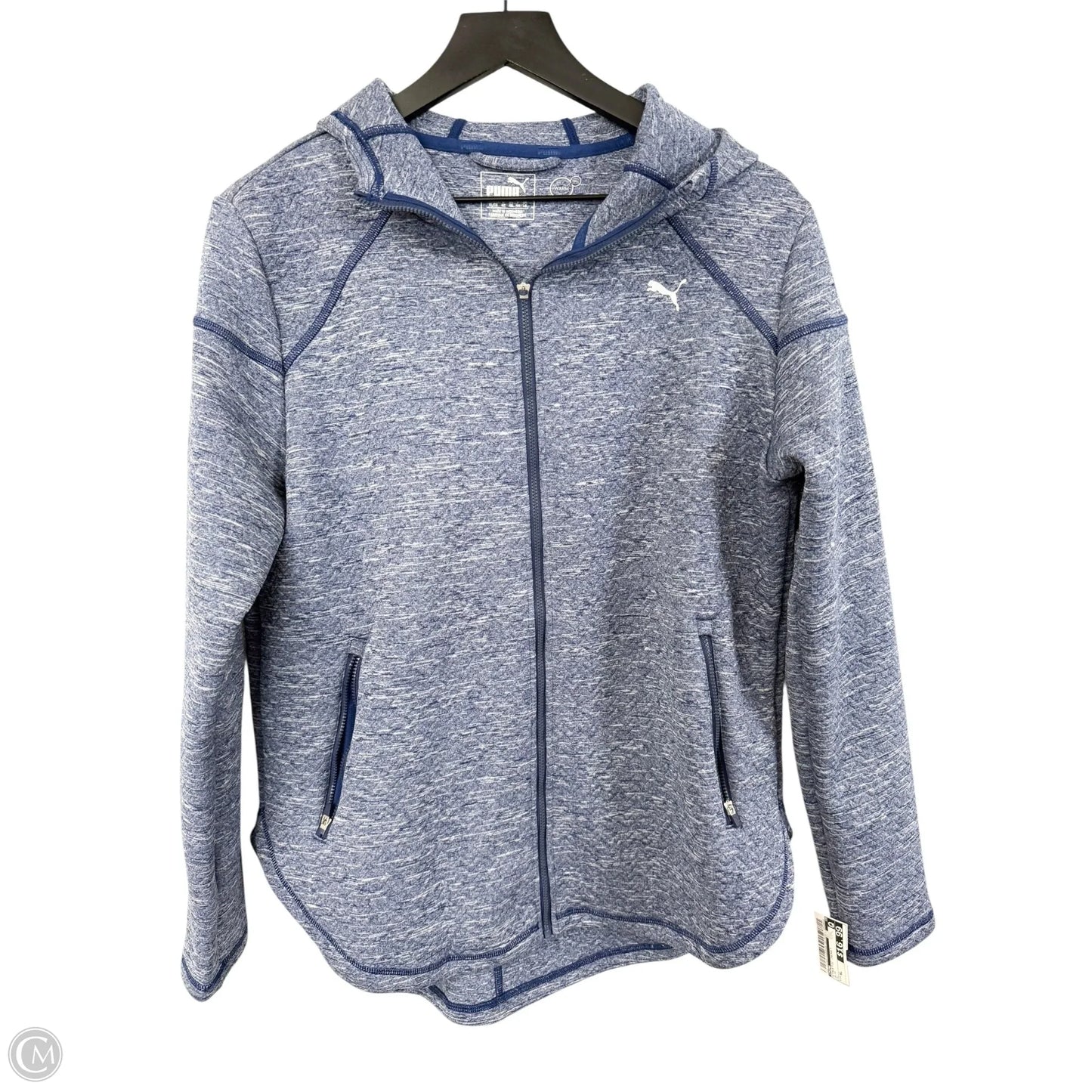 Athletic Jacket By Puma In Blue, Size: Xl