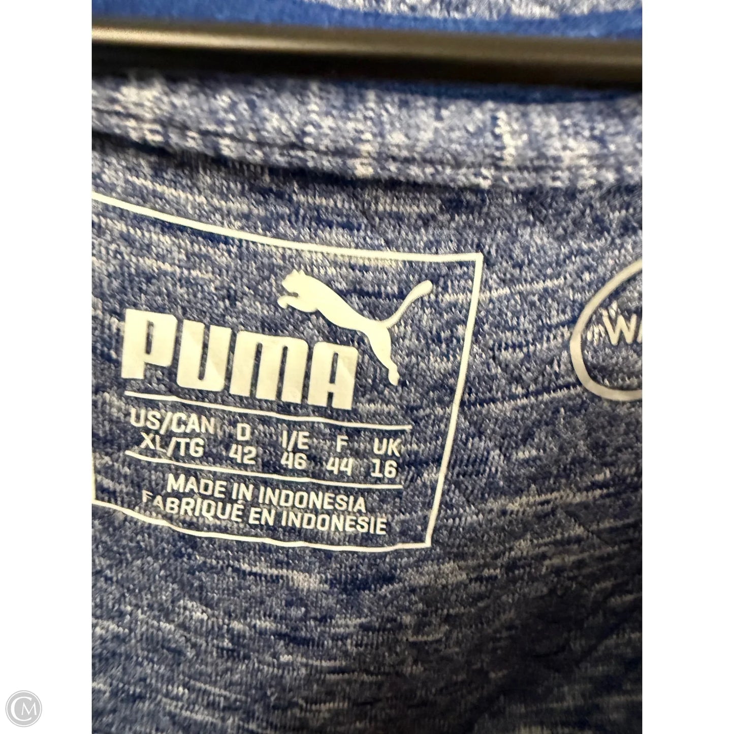 Athletic Jacket By Puma In Blue, Size: Xl