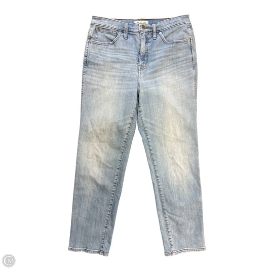 Jeans Straight By Madewell In Blue Denim, Size: 8