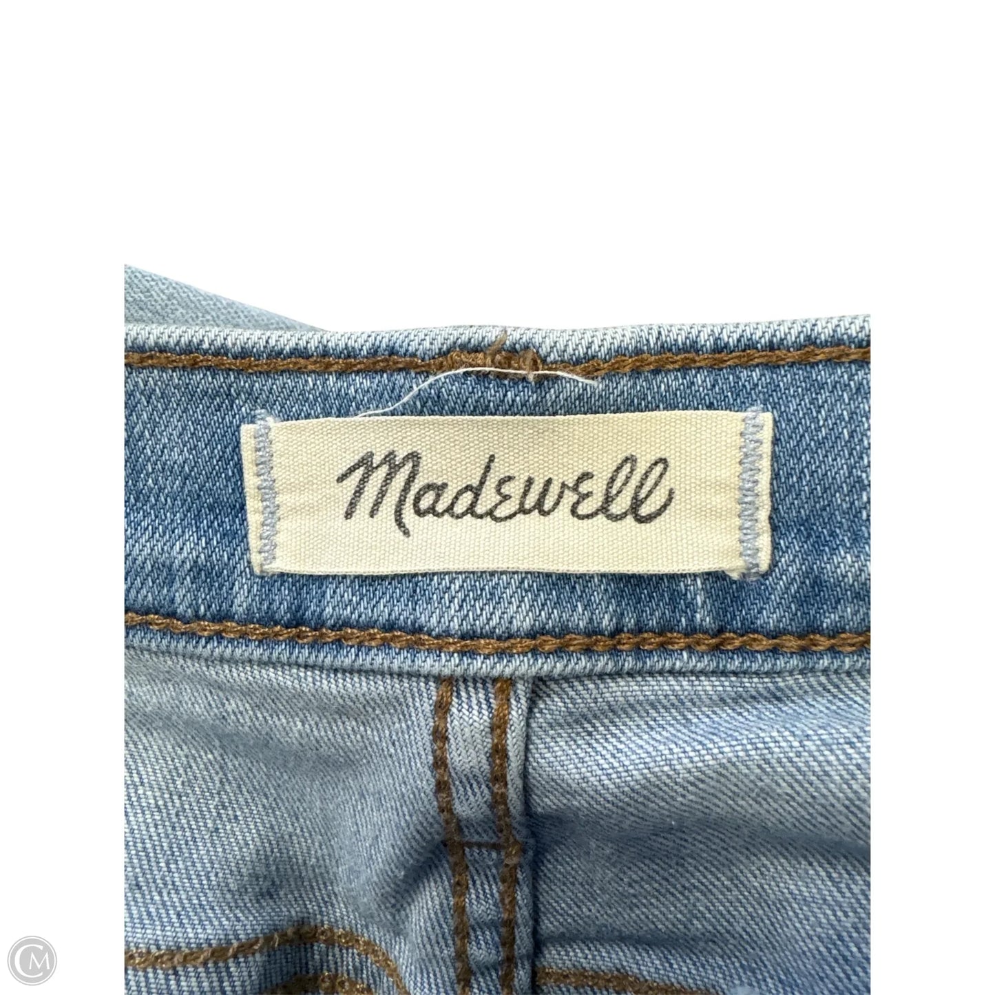 Jeans Straight By Madewell In Blue Denim, Size: 8