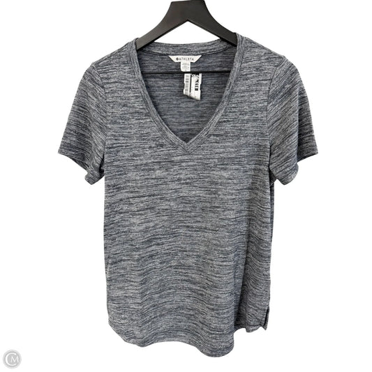 Athletic Top Short Sleeve By Athleta In Blue, Size: M