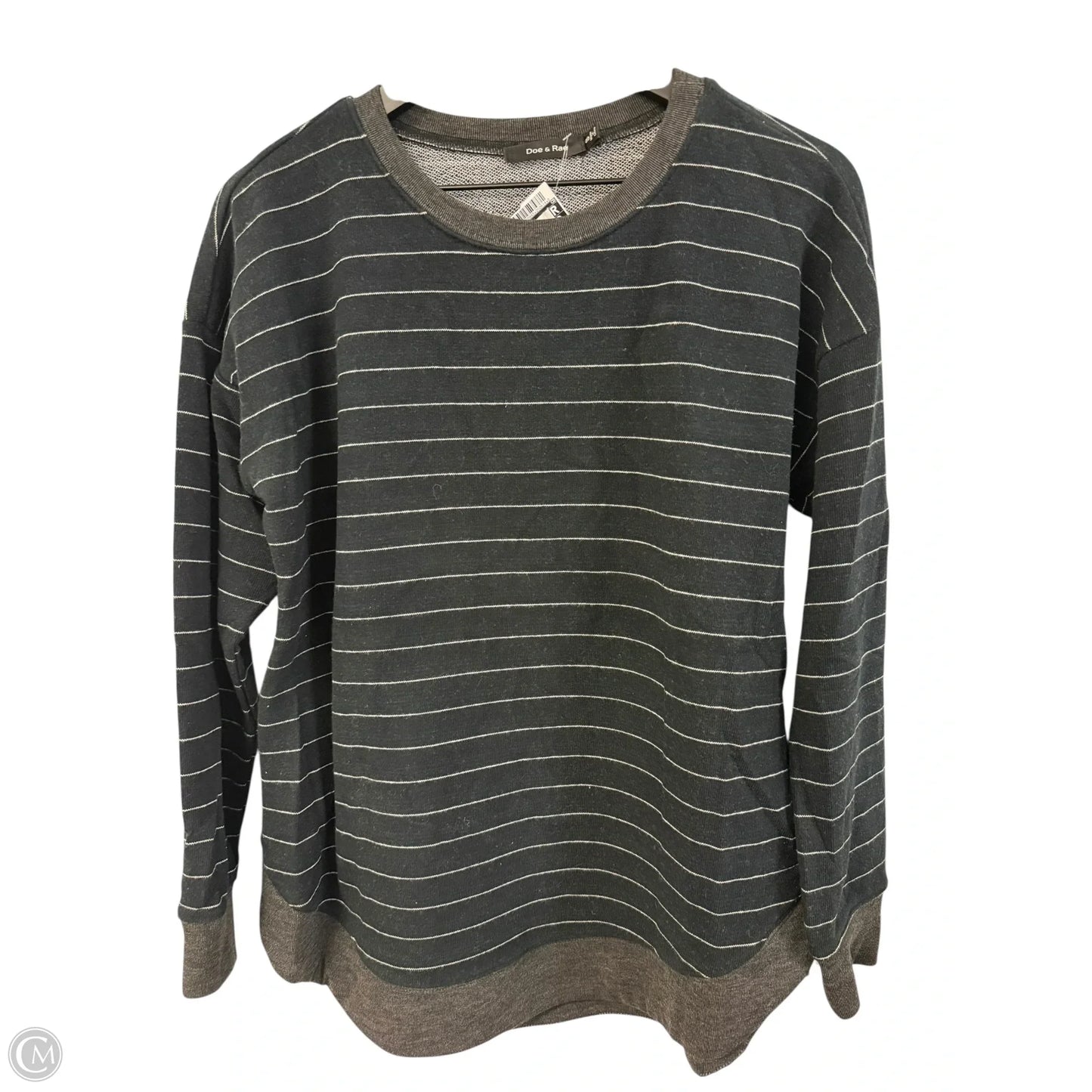 Sweatshirt Crewneck By Doe & Rae In Black, Size: S