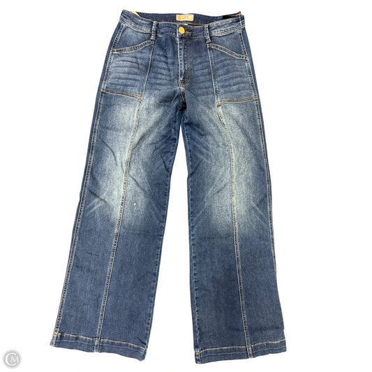 Jeans Wide Leg By Kut In Blue Denim, Size: 8