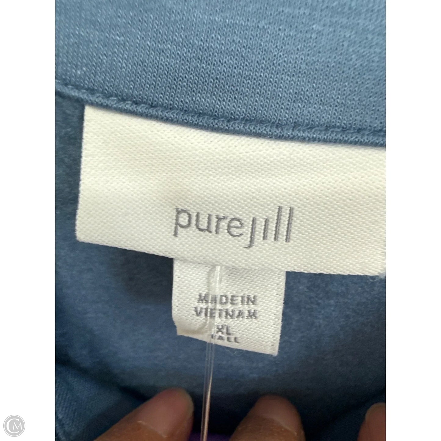 Top Long Sleeve By Pure Jill In Blue, Size: Xl