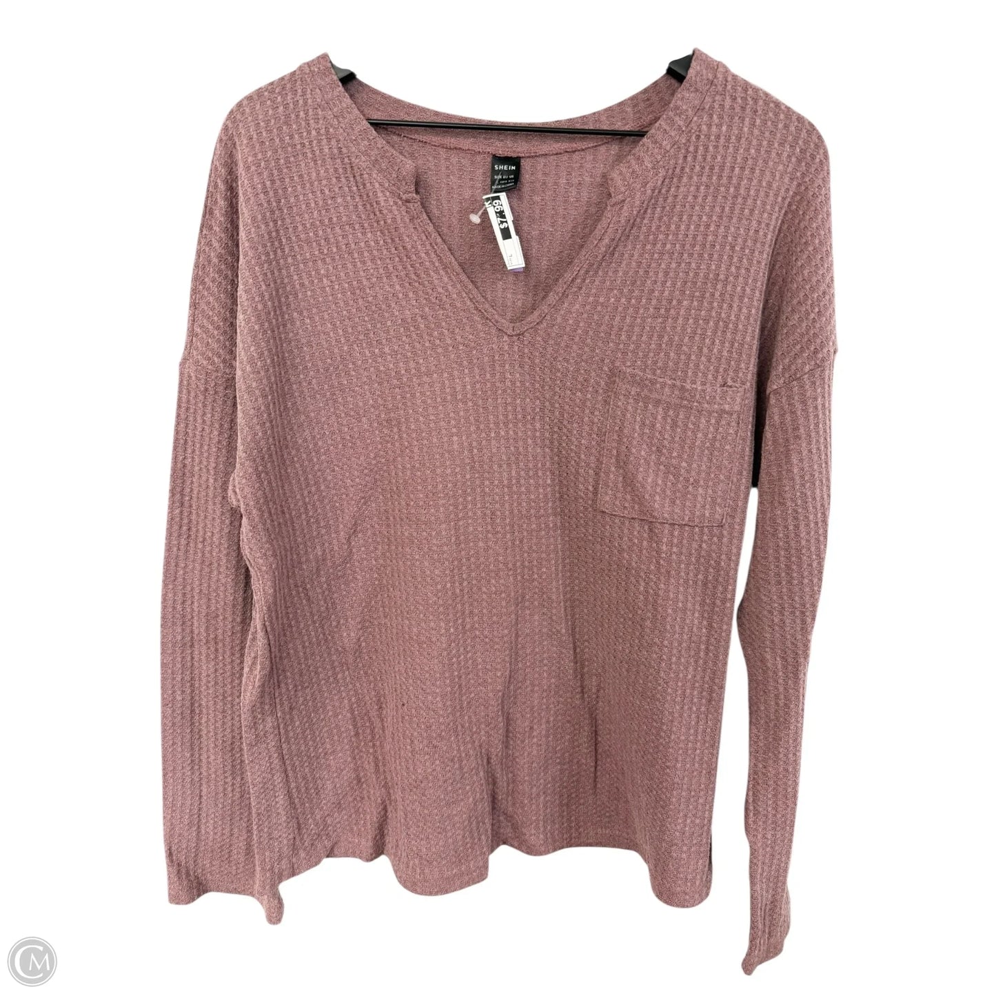 Top Long Sleeve By Shein In Purple, Size: L