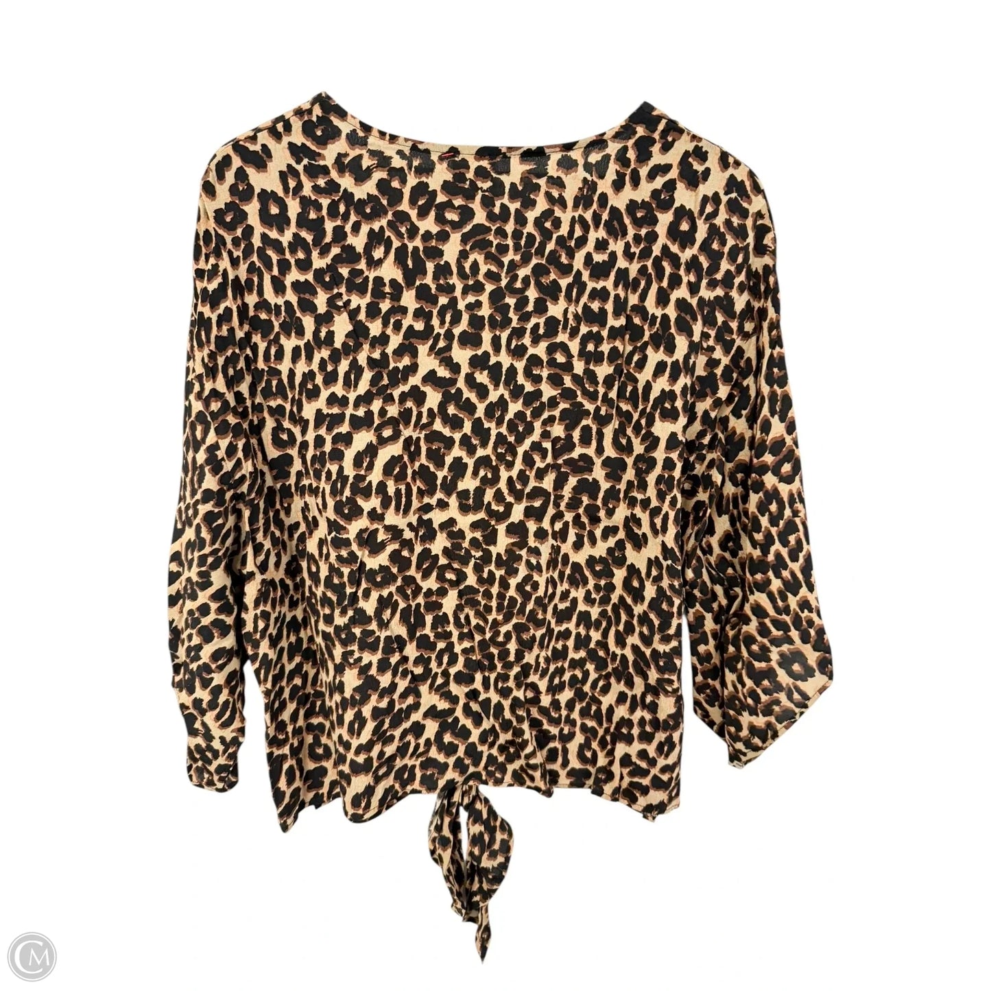 Top Short Sleeve By By Together In Animal Print, Size: L