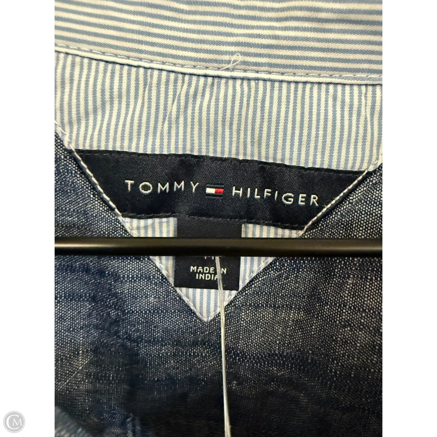 Top Long Sleeve By Tommy Hilfiger In Blue, Size: M