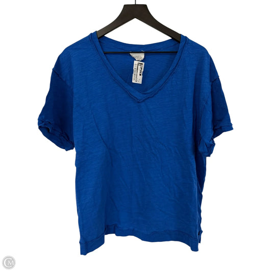 Top Short Sleeve By Andree By Unit In Blue, Size: Xl