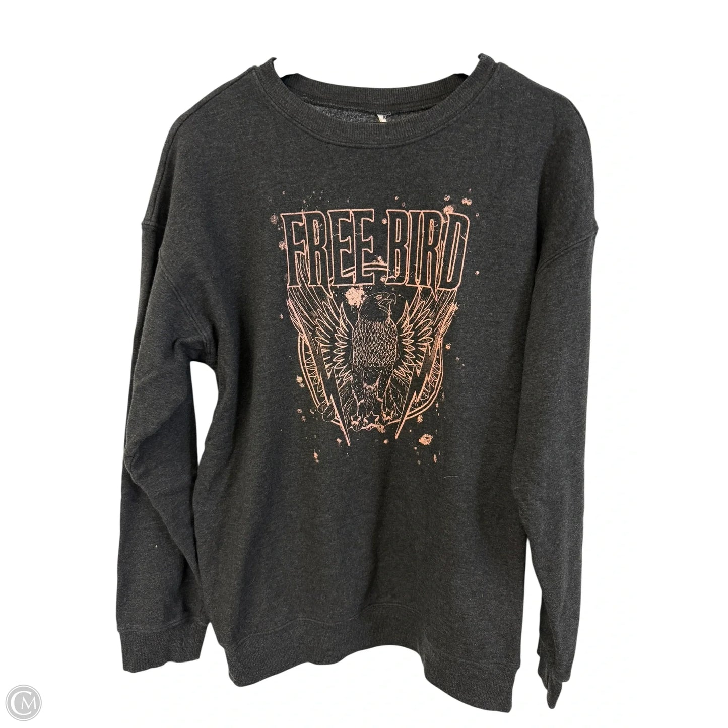 Sweatshirt Crewneck By Clothes Mentor In Black, Size: L