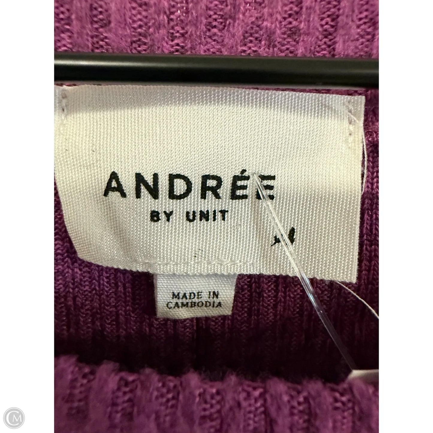 Top Long Sleeve By Andree By Unit In Purple, Size: Xl