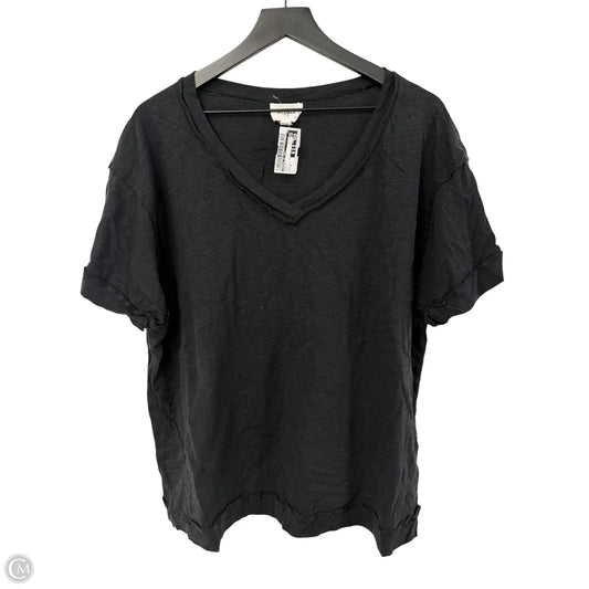 Top Short Sleeve By Andree By Unit In Black, Size: Xl