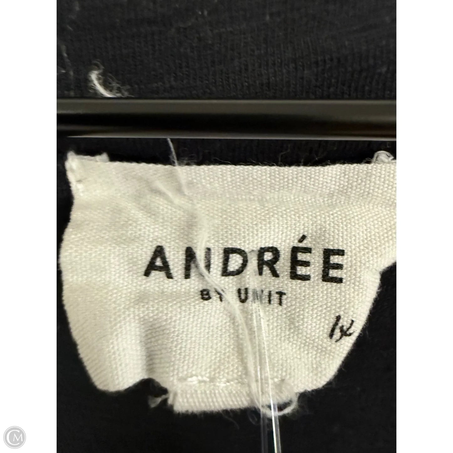 Top Short Sleeve By Andree By Unit In Black, Size: Xl