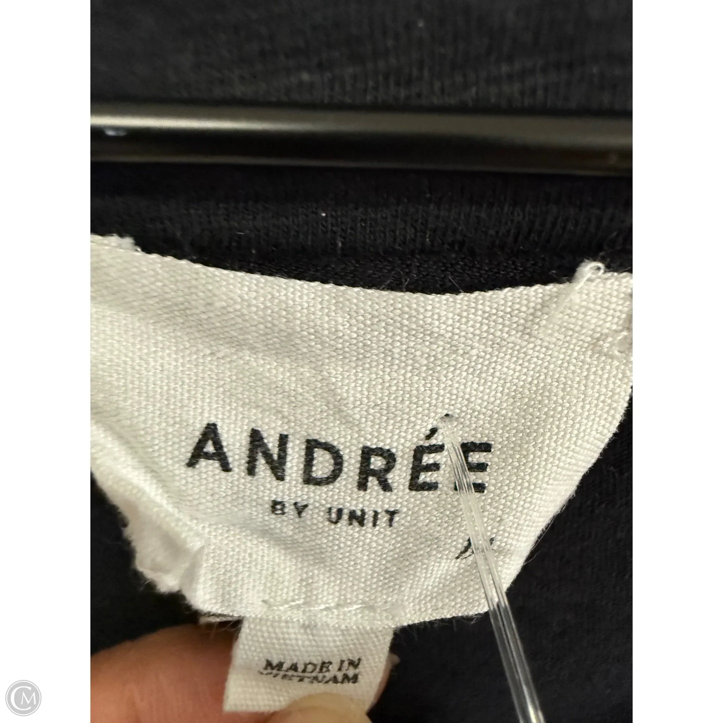 Top Short Sleeve By Andree By Unit In Black, Size: Xl