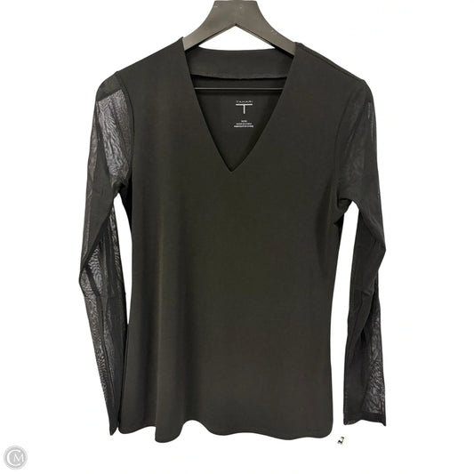 Top Long Sleeve By Tahari By Arthur Levine In Black, Size: M