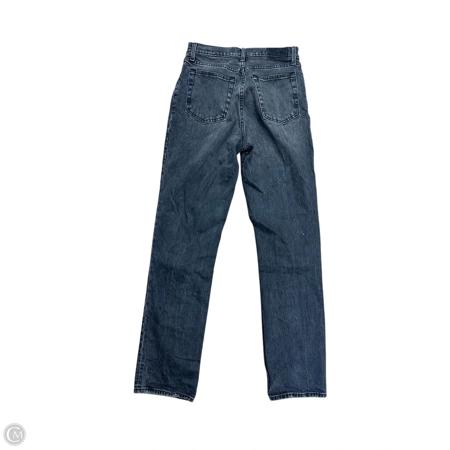 Jeans Straight By Abercrombie And Fitch In Black Denim, Size: 6