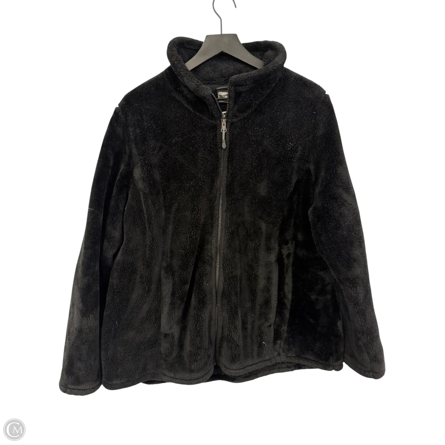 Jacket Faux Fur & Sherpa By Cme In Black, Size: Xxl