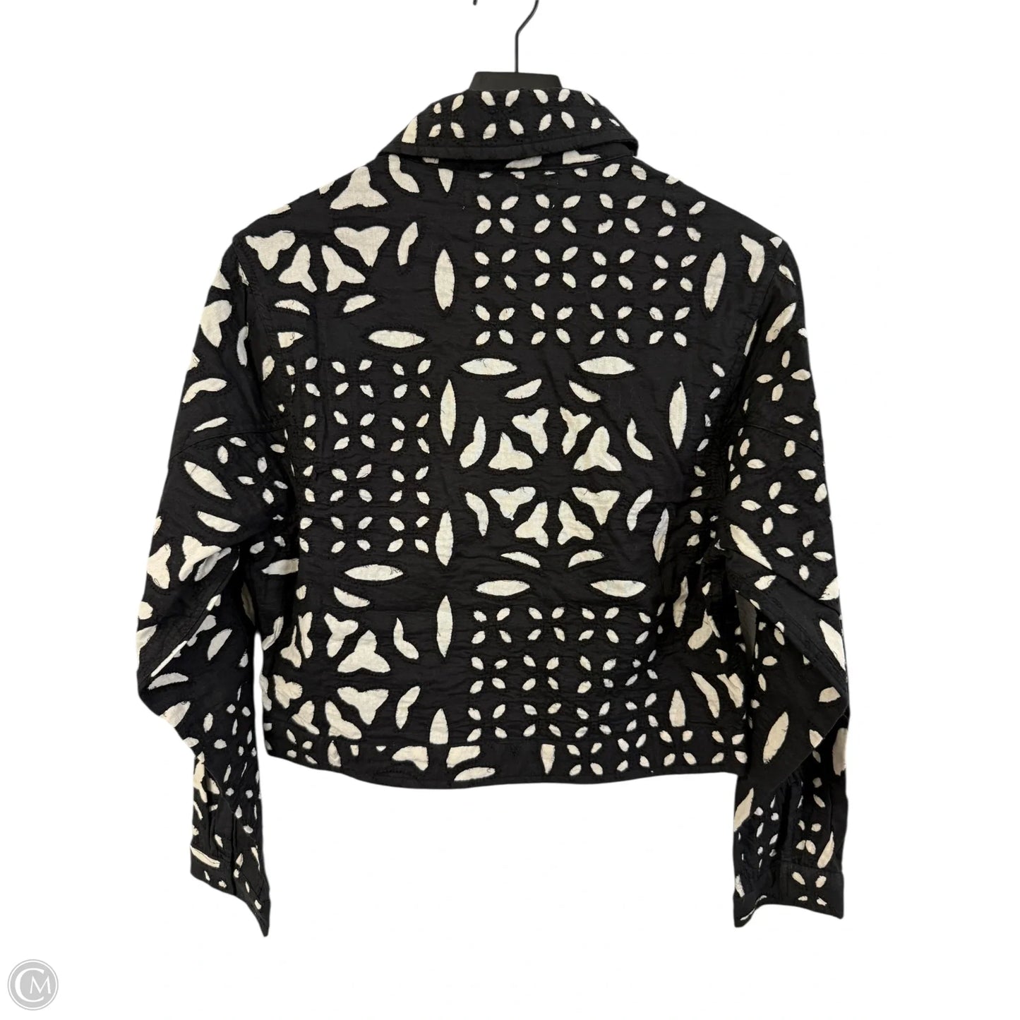 Jacket Other By Cmb In Black & Cream, Size: S