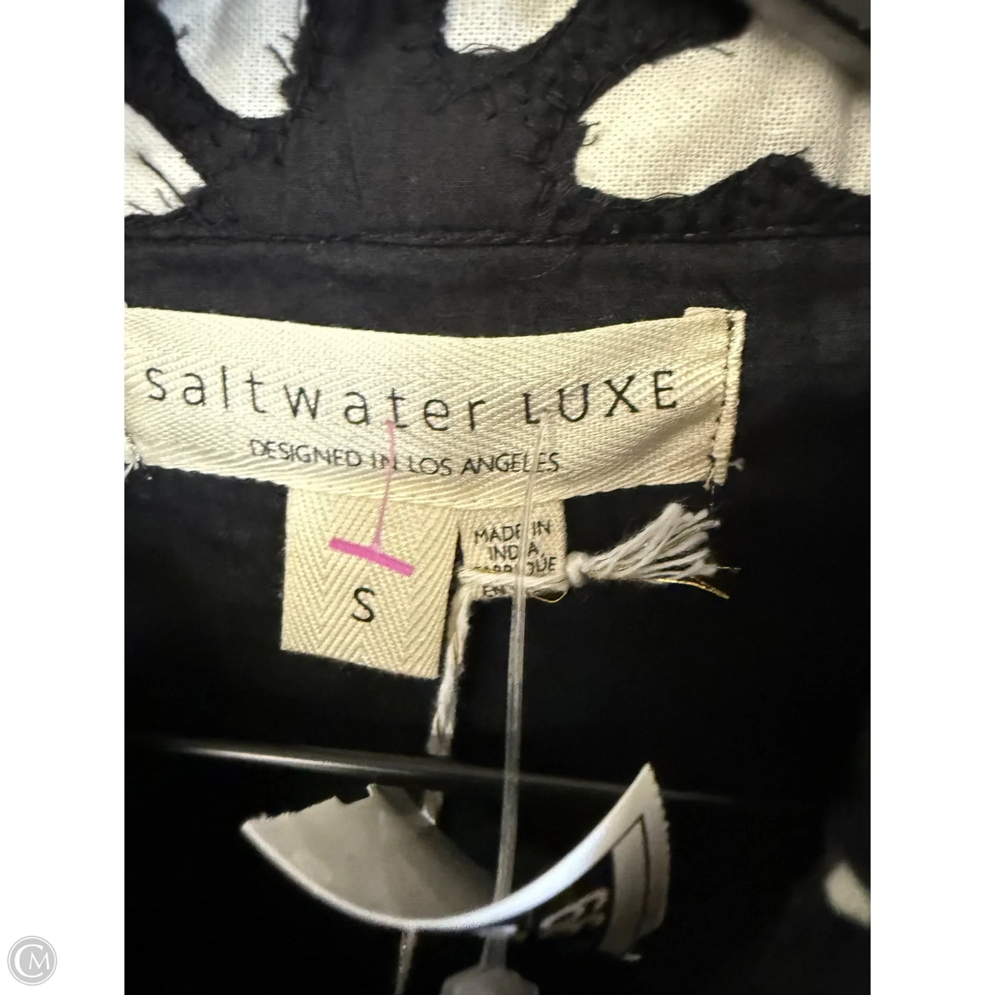 Jacket Other By Cmb In Black & Cream, Size: S