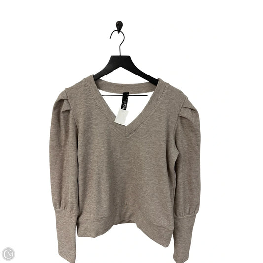Sweatshirt Crewneck By Bobi In Brown, Size: S